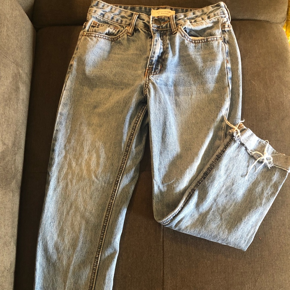 Straight leg jeans